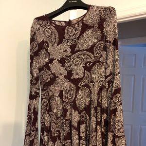 Ecote Flowy Dress Urban Outfitter, Patterned